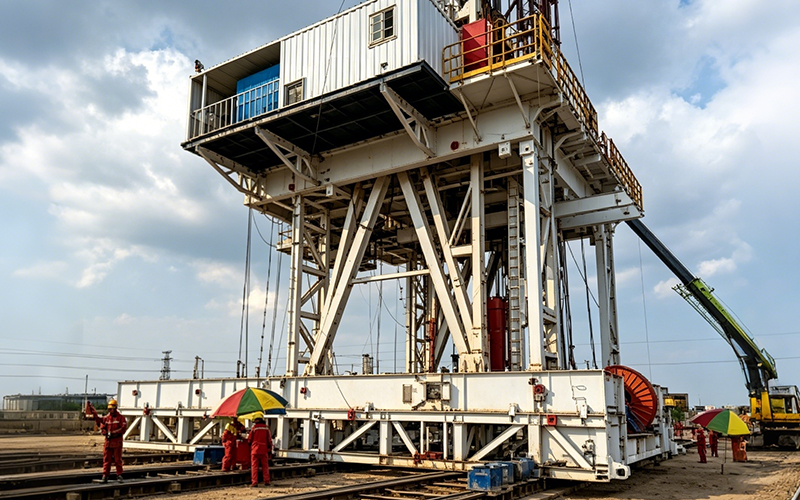 ZJ50D电动钻机在胜利油田整体平移使用情况